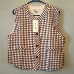 MOISMONT Women’s Paula Vest, No.742, Nagpur Pop Pink, Size Medium, NWT